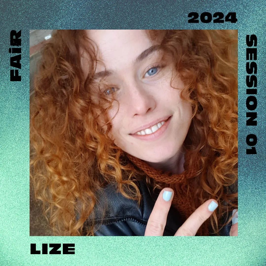 Selfie picture of artist Lize