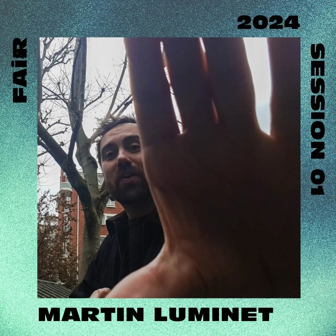 Selfie picture of artist Martin Luminet