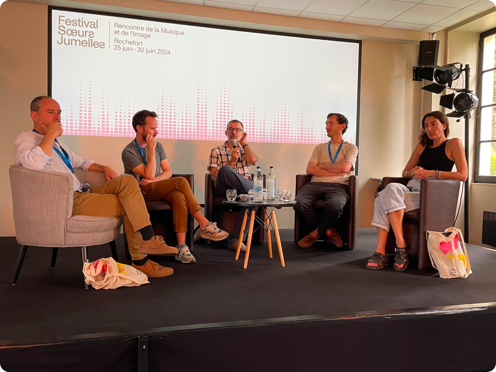 The French Association of Music Supervisors revealing the winners of the Cannes Sync Awards during the Festival Soeurs Jumelles